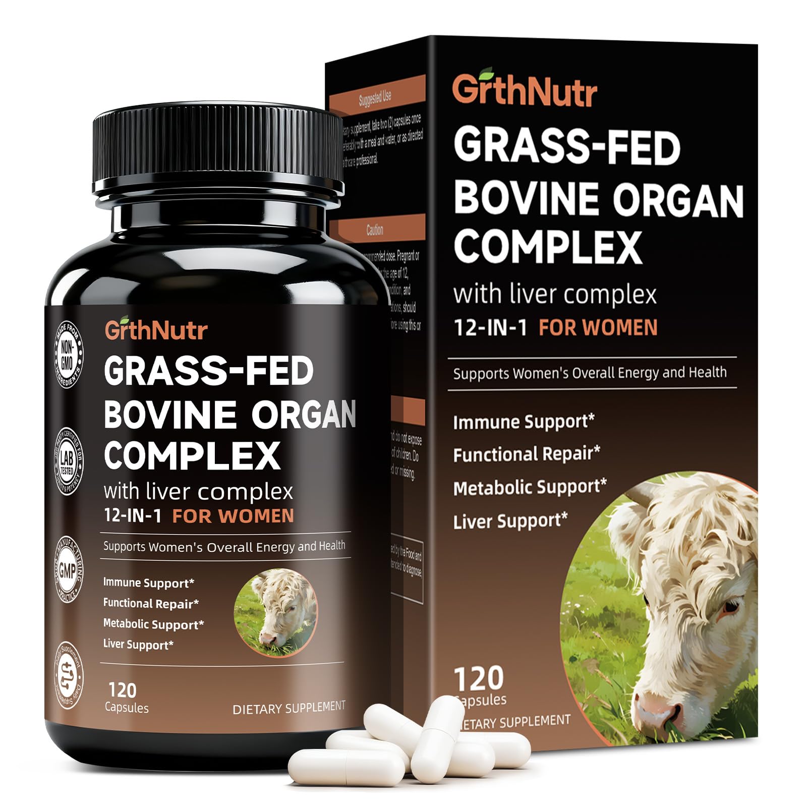 GrthNutr frente del producto mostrando envase y confianza en calidad