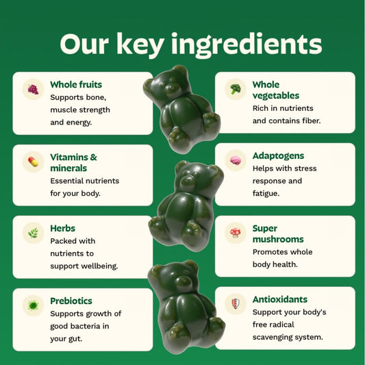 Primer plano de la textura de la gomita Grüns, masticable y sabrosa