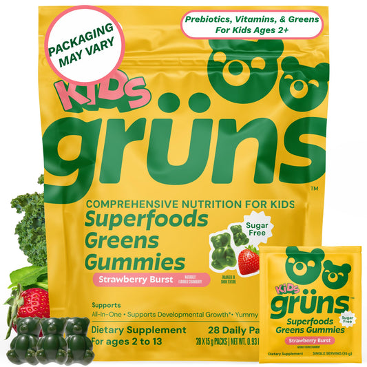 Grüns frasco frontal mostrando diseño y beneficio práctico