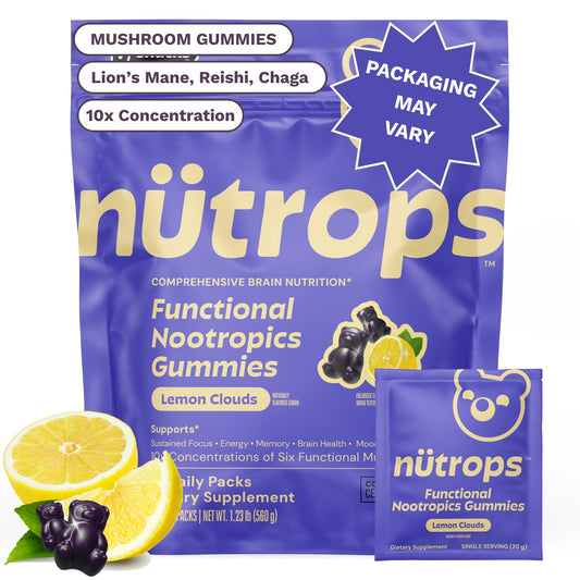 Grüns envase frontal mostrando 28 gomitas para conveniencia diaria