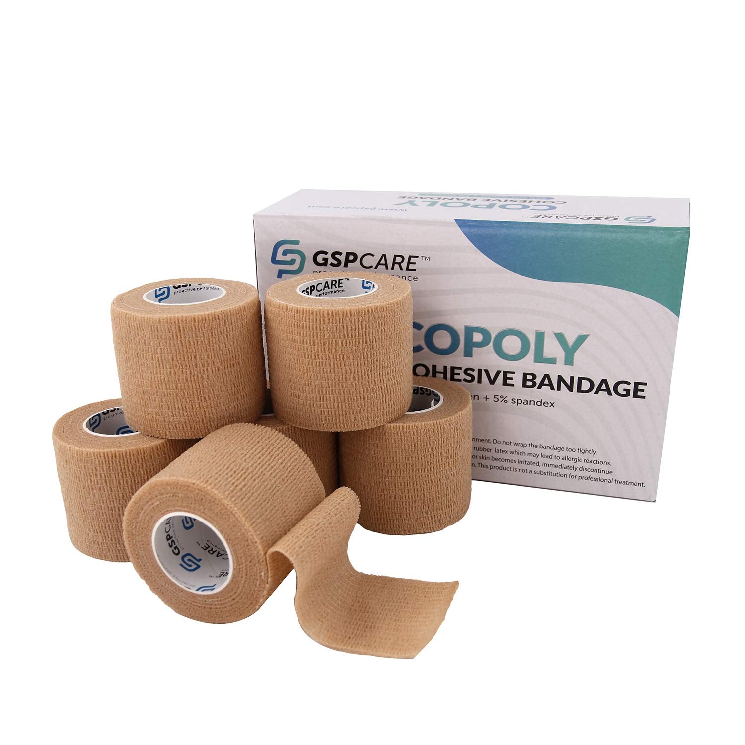 GSPCARE empaque frontal mostrando 6 rollos y beneficio de soporte inmediato
