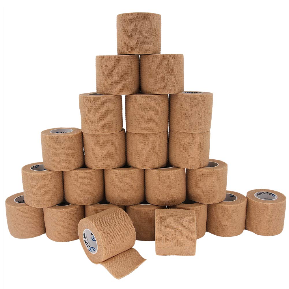 GSPCARE empaque frontal mostrando 24 rollos, solución de vendaje lista para uso