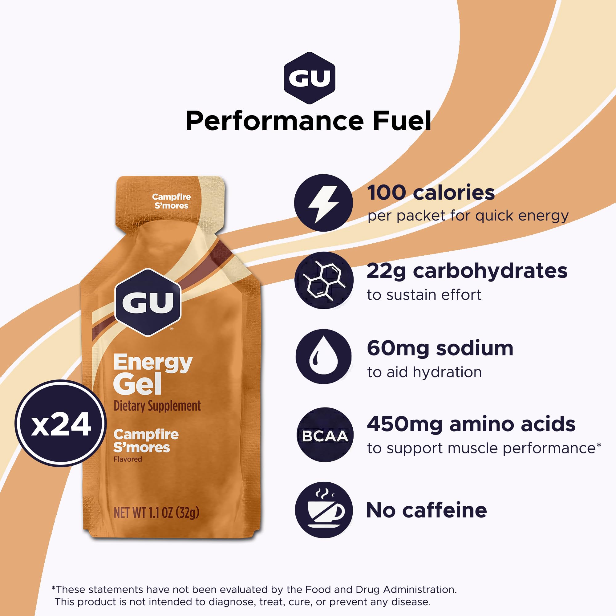 GU Energy gel abierto textura cremosa lista para consumo rápido en ejercicio