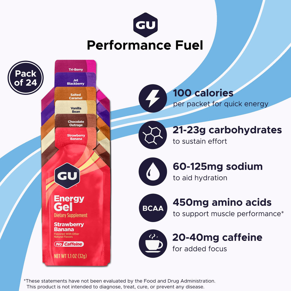 GU Energy close-up textura del gel que facilita rápida absorción