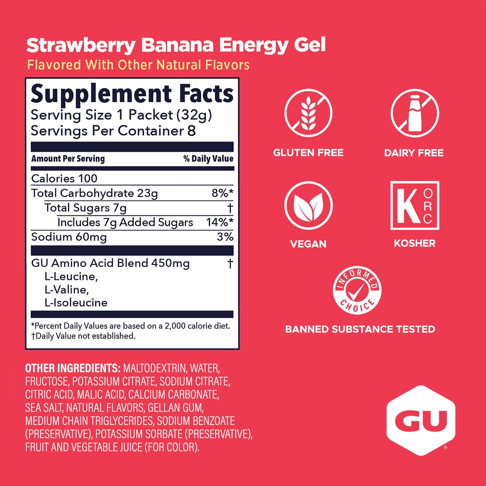 GU Energy gel en uso por corredor para energía sostenida en carrera
