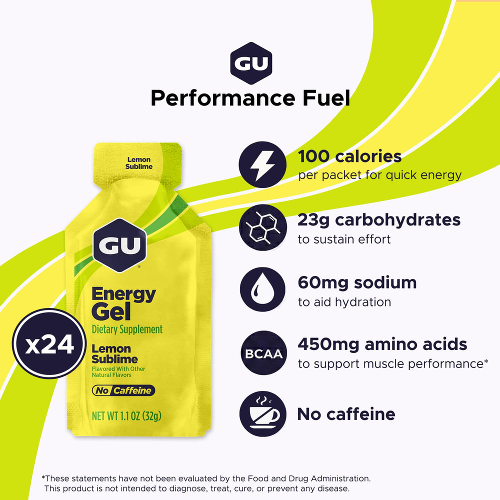 GU Energy textura suave del gel que facilita la ingestión durante ejercicio