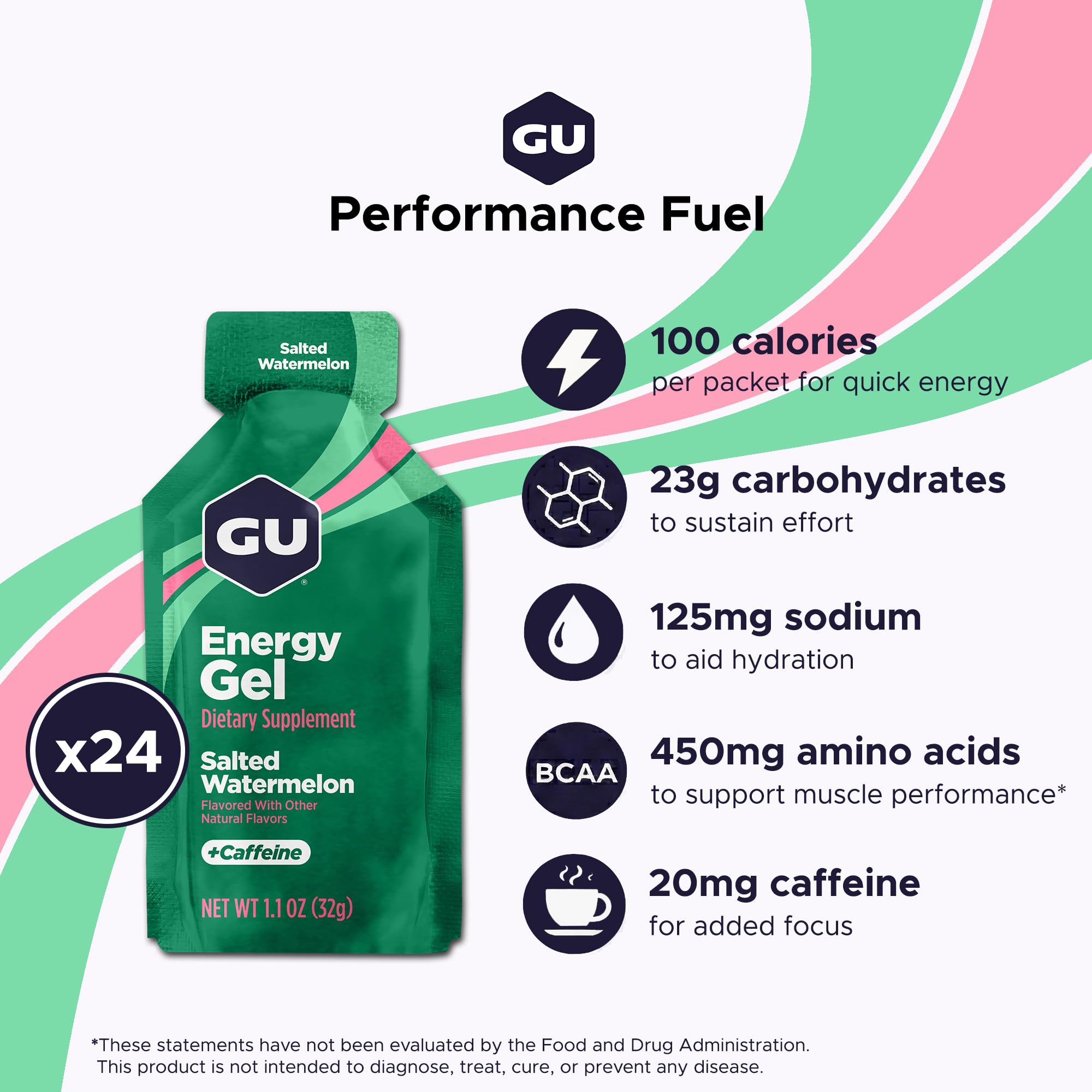 GU Energy sobre salted watermelon detalle del empaque fácil abrir y consumir rápidamente