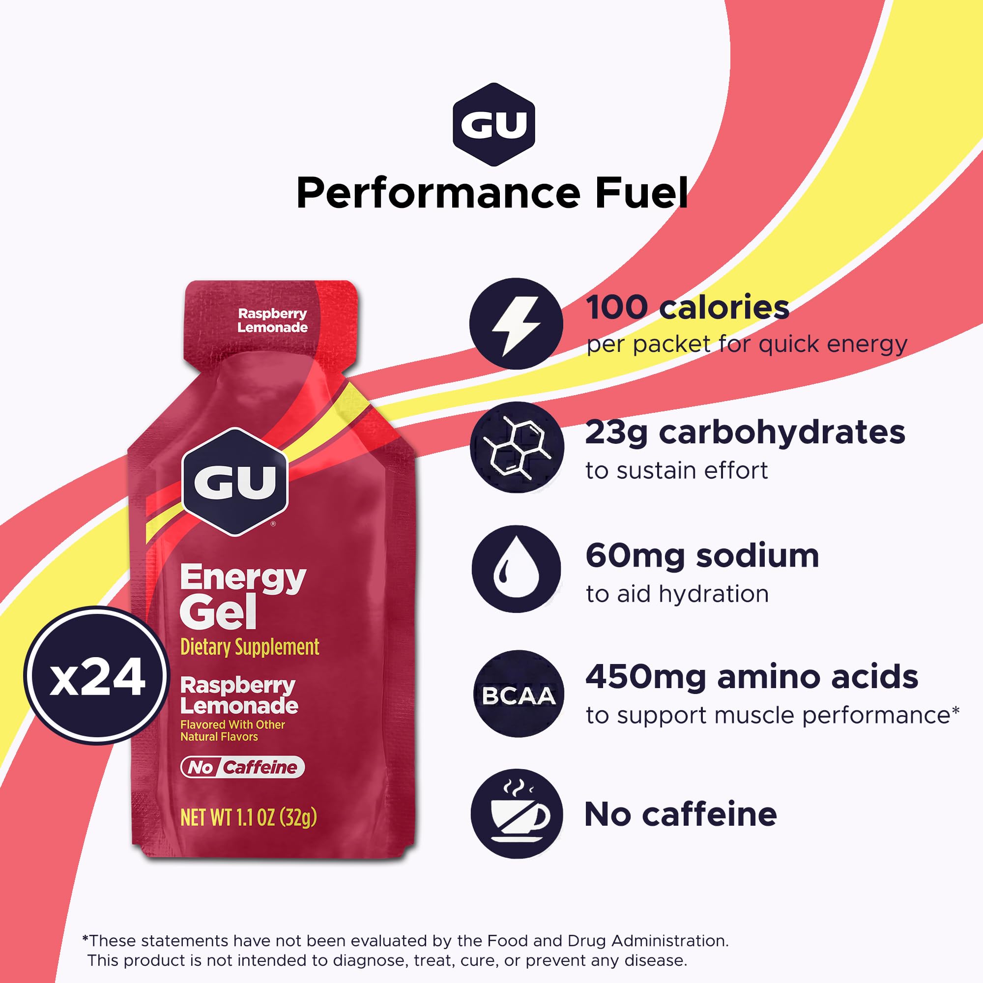 GU Energy sobre abierto mostrando gel, beneficio absorción eficiente