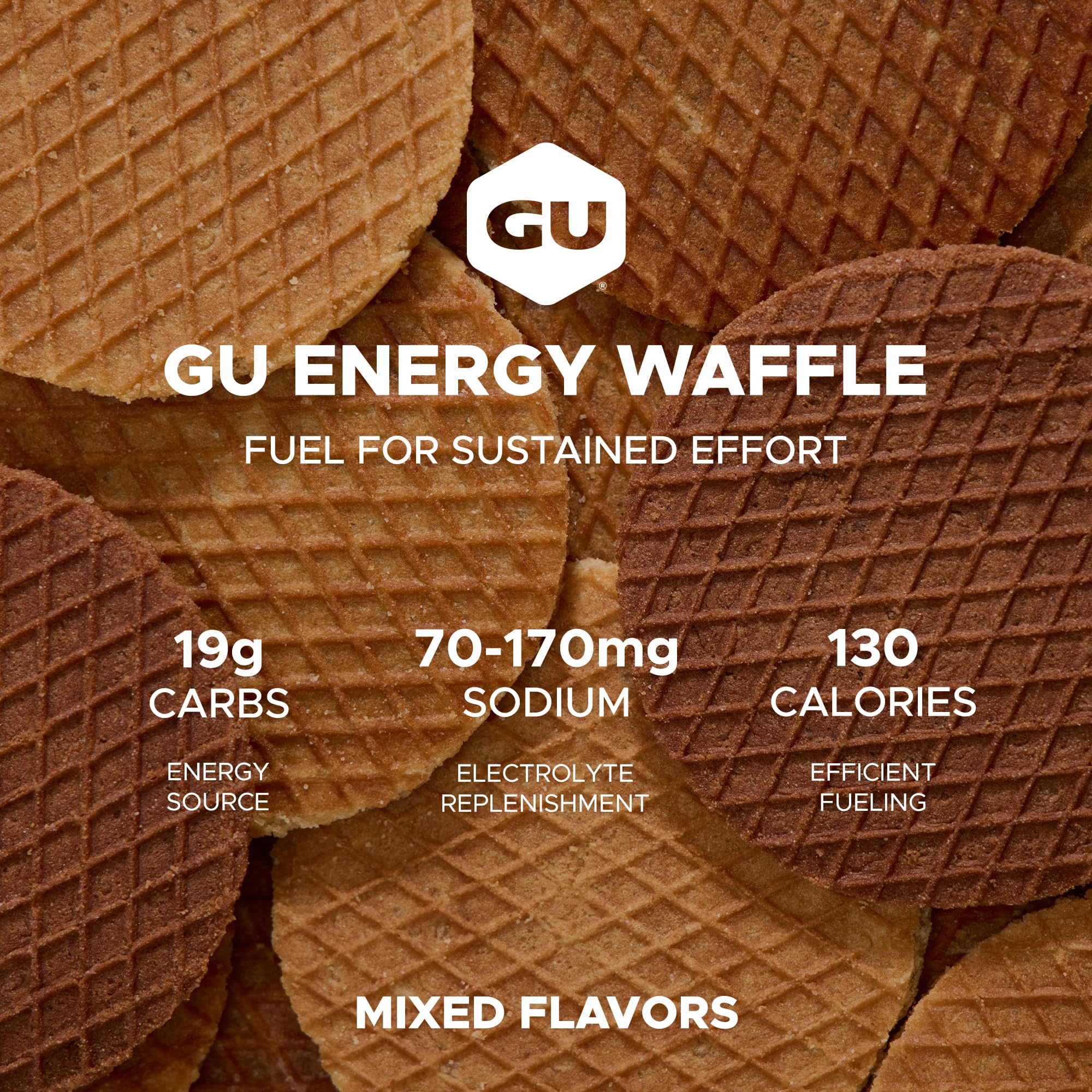 GU Energy primer plano de la oblea fina y jarabe para textura apetecible