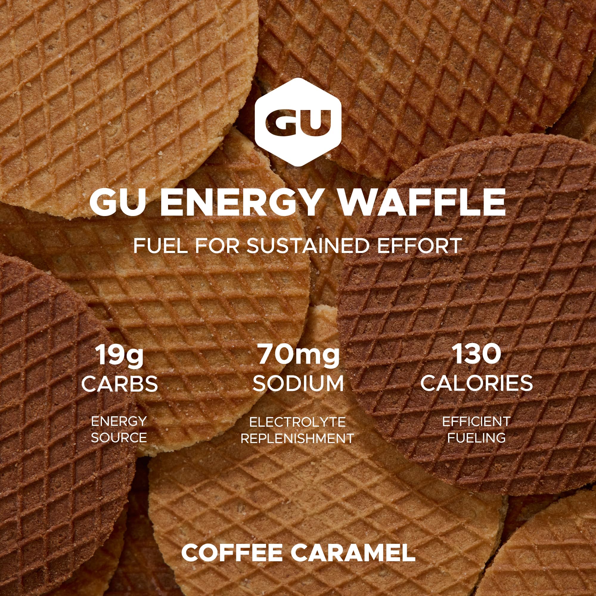 GU Energy primer plano del relleno de caramelo, textura apetitosa y energética