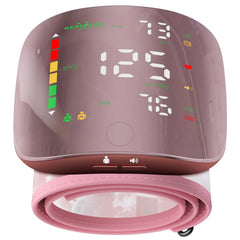 GUAEVER dispositivo frontal rosa mostrando pantalla LED, lectura clara y rápida