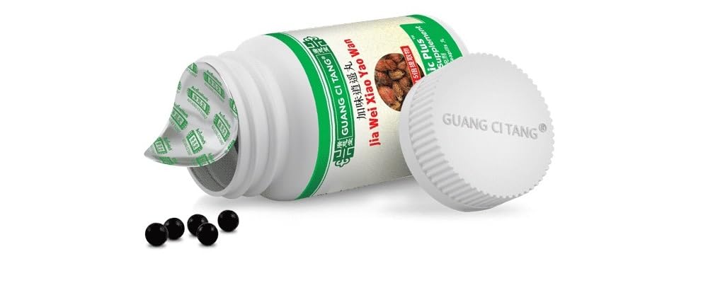 Guang Ci Tang pastillas en mano antes de tomar, beneficio: formato práctico y portátil