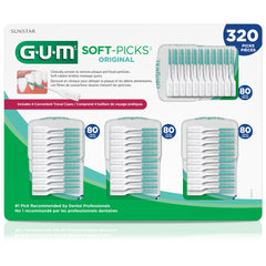 GUM estuche en bolso ilustrando conveniencia para uso fuera de casa