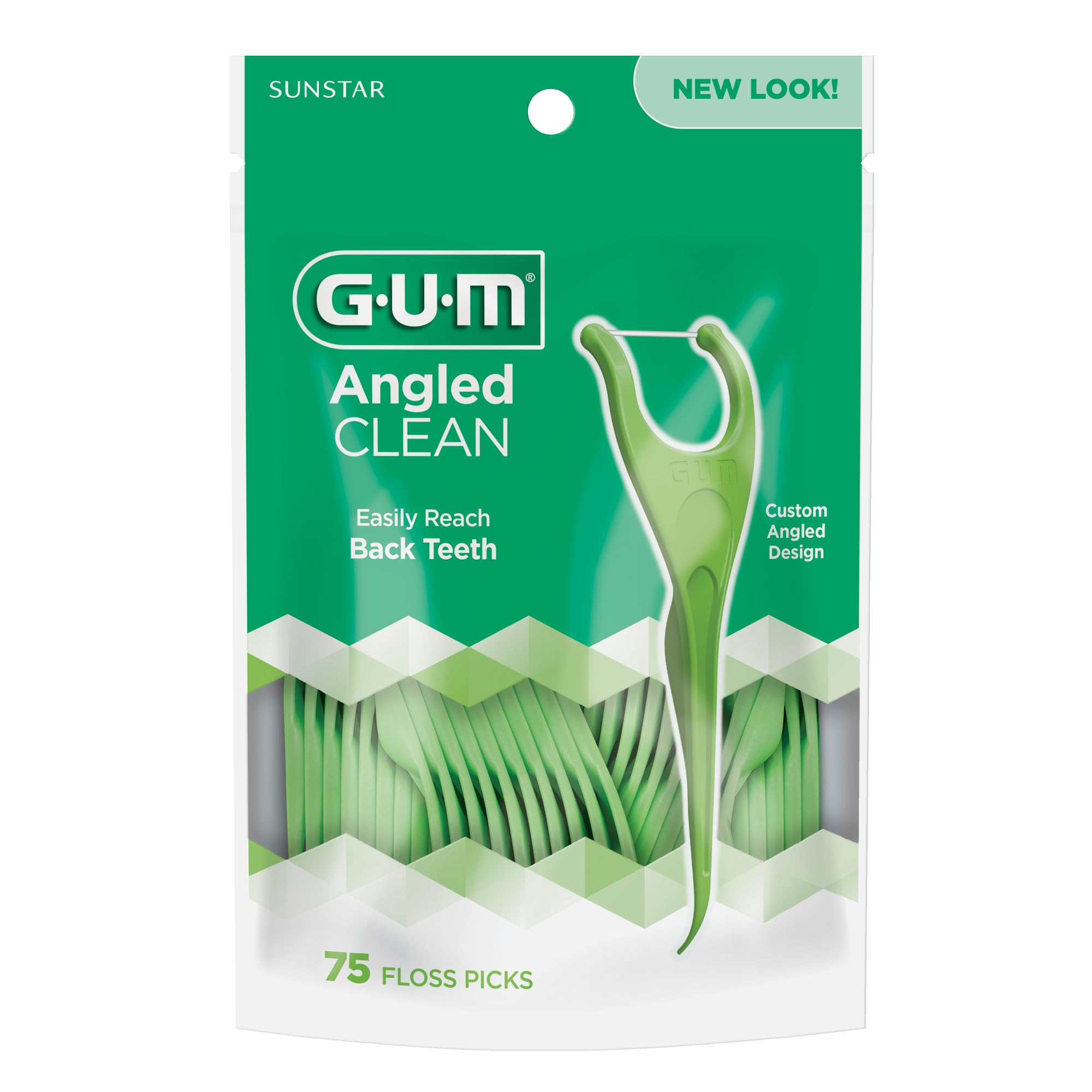 GUM textura del hilo satinado que facilita el deslizamiento entre dientes