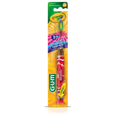 GUM cuatro colores Crayola que motivan a los niños a cepillarse