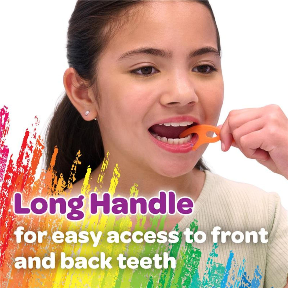 GUM Crayola detalle del mango ergonómico mostrando agarre fácil para niños