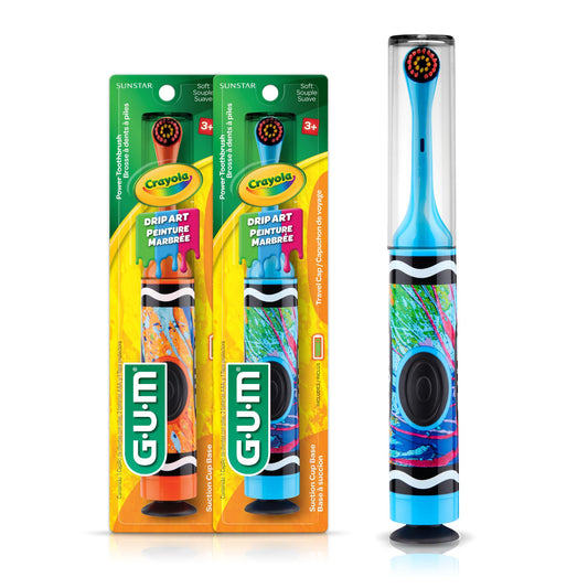 GUM Crayola vista frontal del empaque colorido que atrae niños