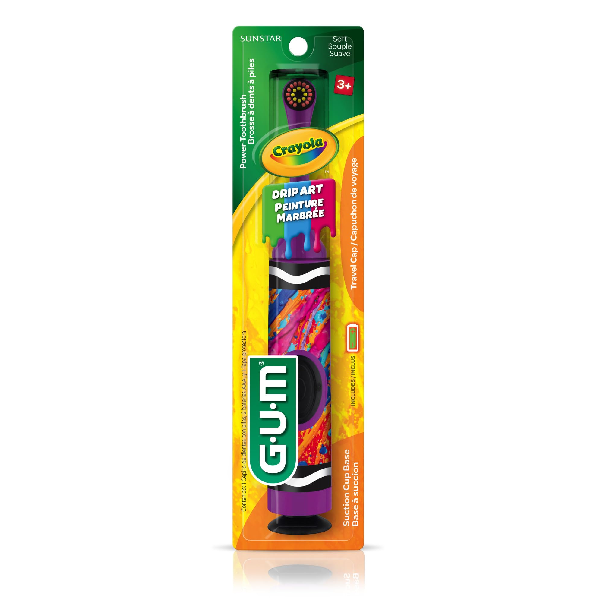 GUM Crayola juego de pegatinas y accesorios para personalizar el cepillo