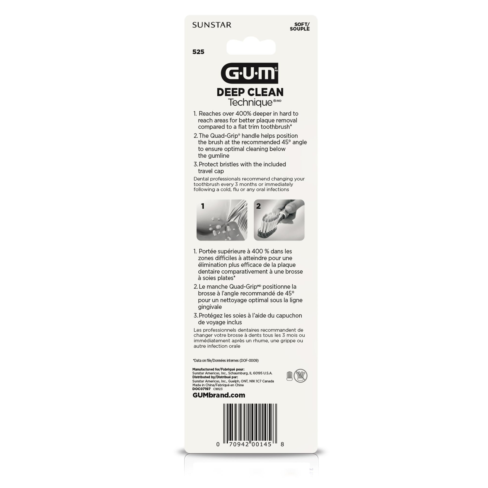 GUM producto en baño, transmite higiene y practicidad