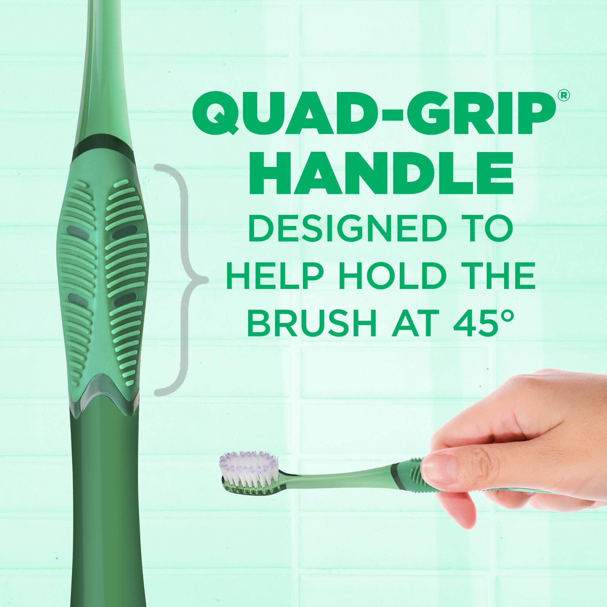 GUM mango Quad Grip que mejora técnica y control