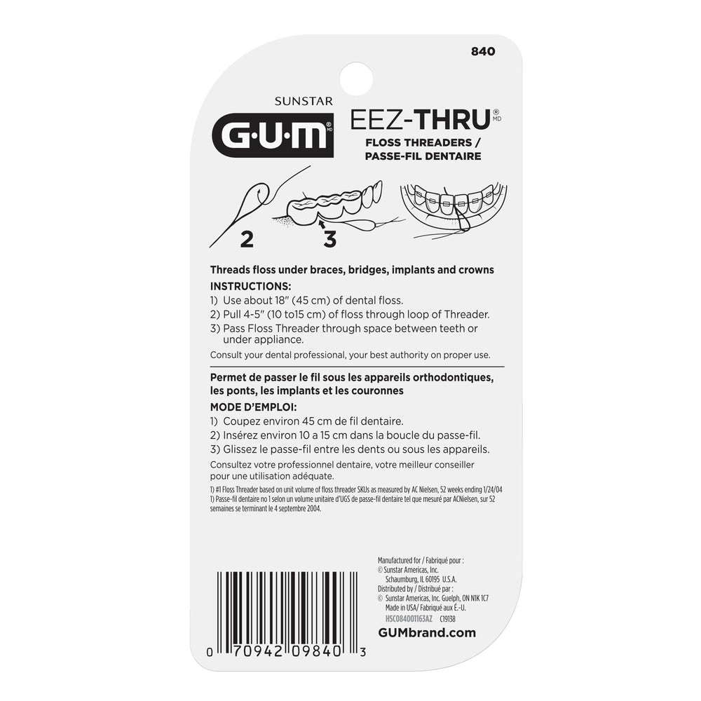 GUM Eez-Thru en ambiente de viaje dentro de bolso, higiene dental conveniente
