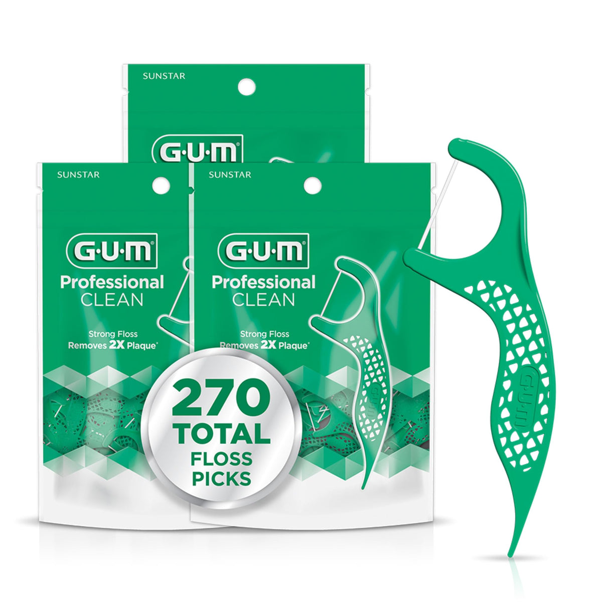 GUM envase frontal mostrando 90 unidades y beneficio de uso diario