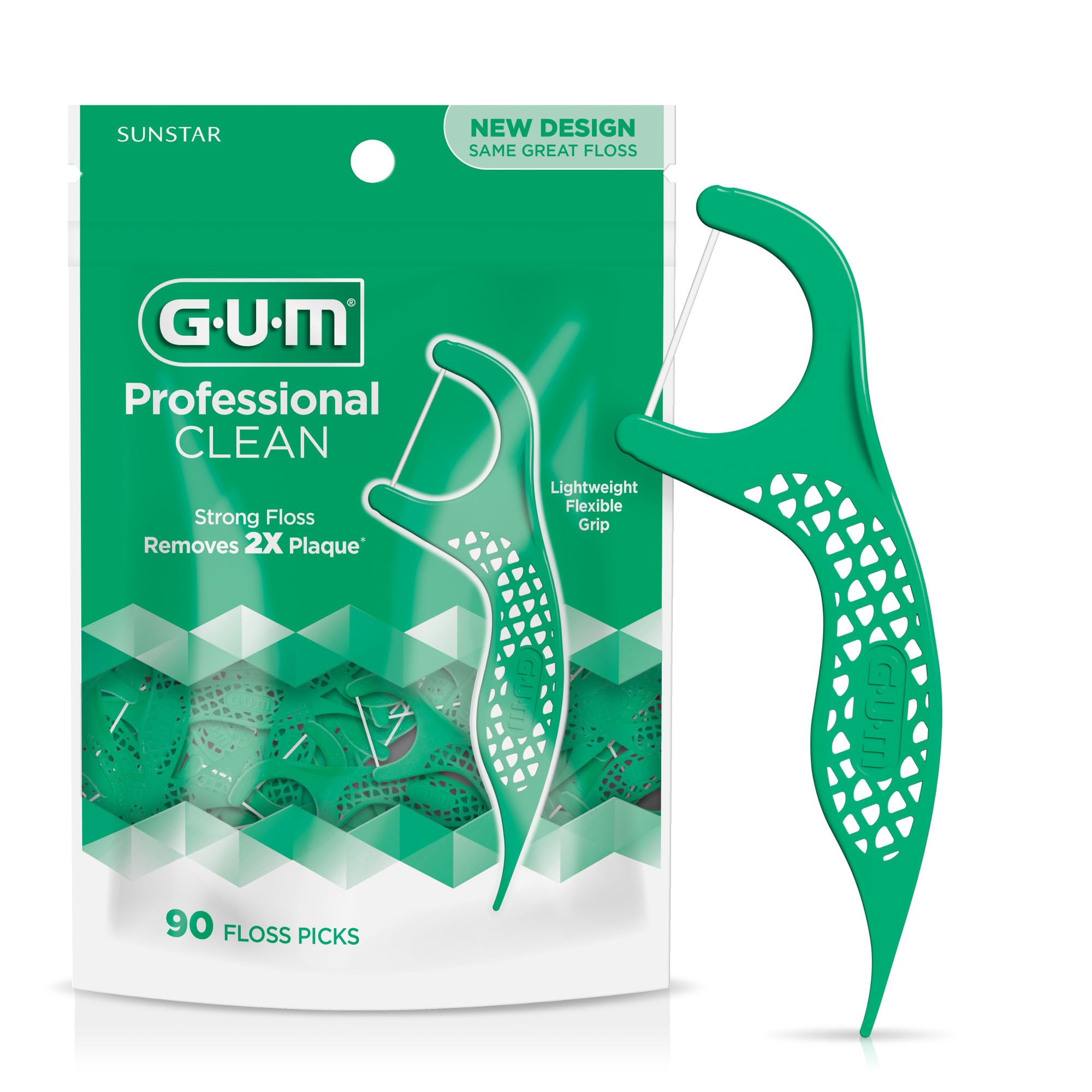 GUM empaque frontal 90 unidades mostrando presentación y cantidad, fácil almacenamiento