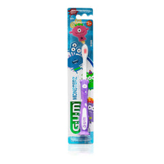 GUM cepillo cerdas centrales de color como guía para la cantidad de pasta