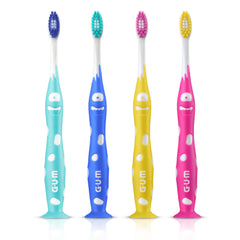 GUM briznas centrales coloreadas guía visual para la pasta dental