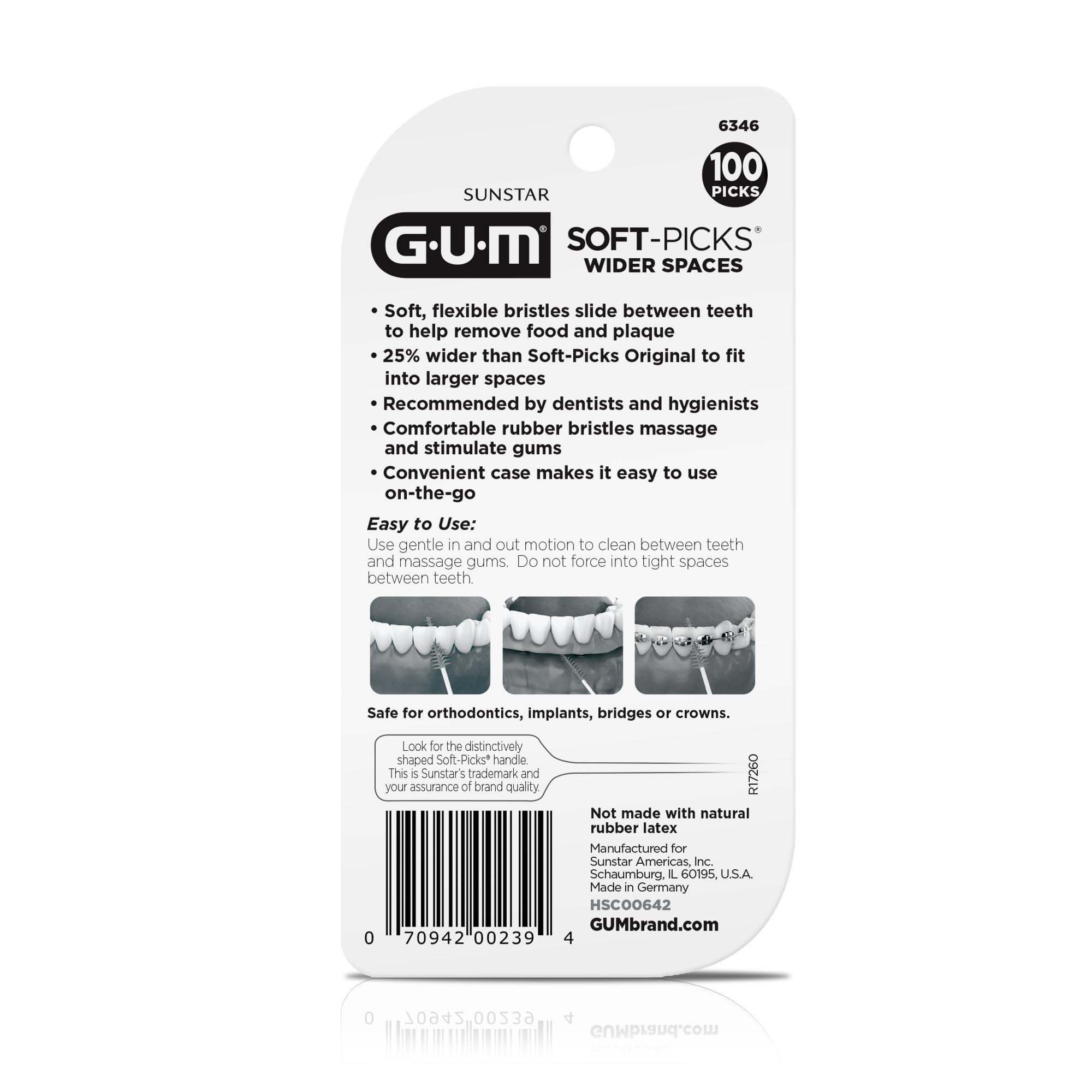 GUM disposición de las 100 unidades mostrando contenido del pack
