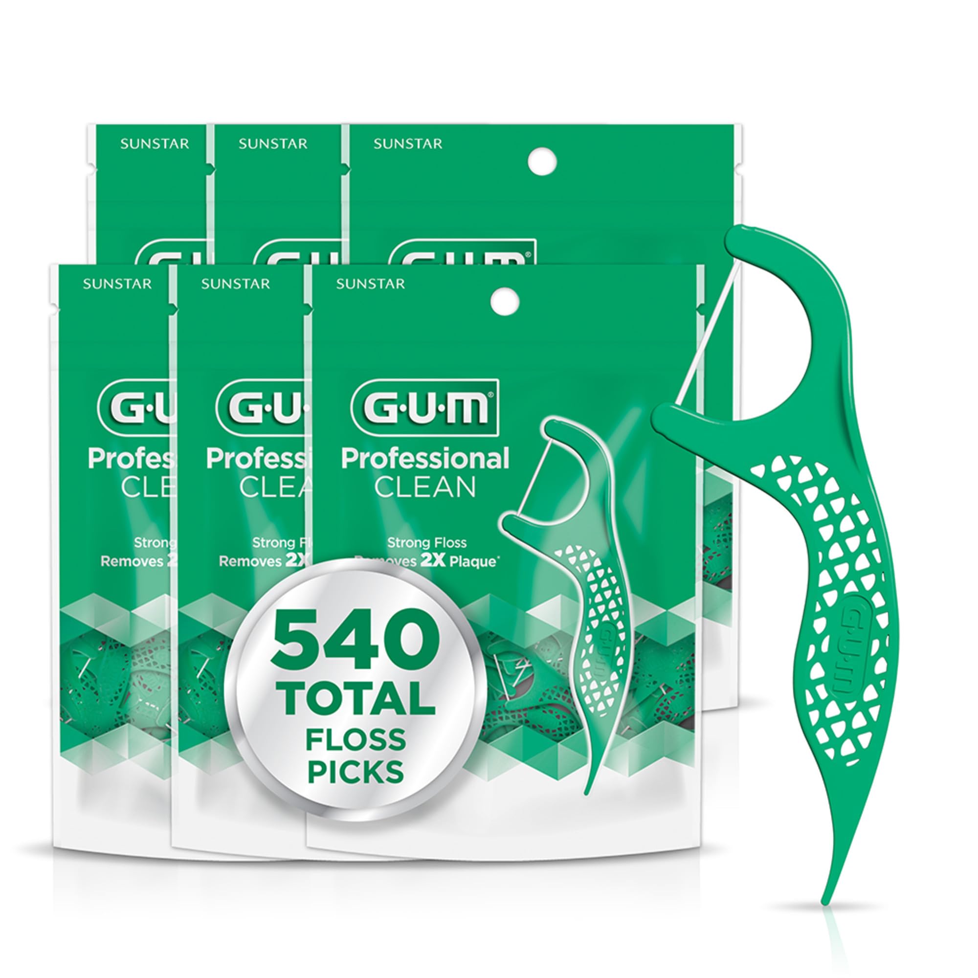 GUM frente del empaque mostrando paquete de 90 picks para fácil identificación y transporte