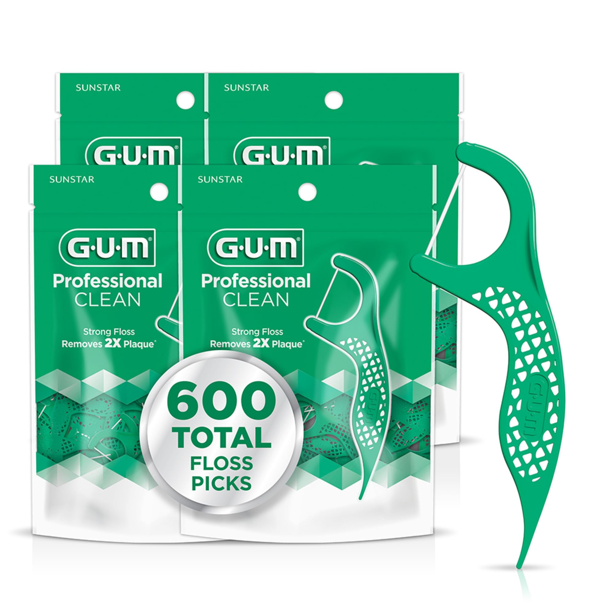 GUM embalaje frontal mostrando 150 unidades y beneficio de suministro prolongado
