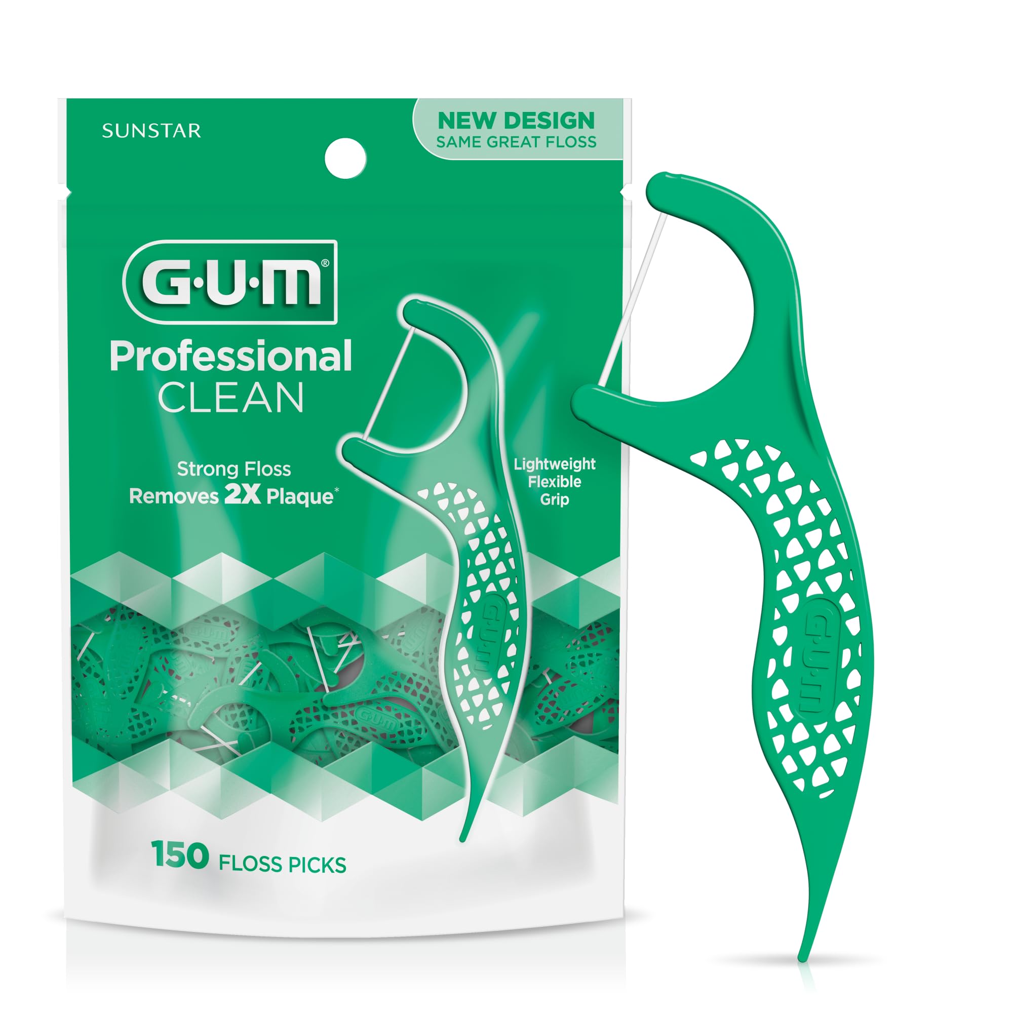 GUM empaquetado frontal mostrando 150 unidades y beneficio conveniencia