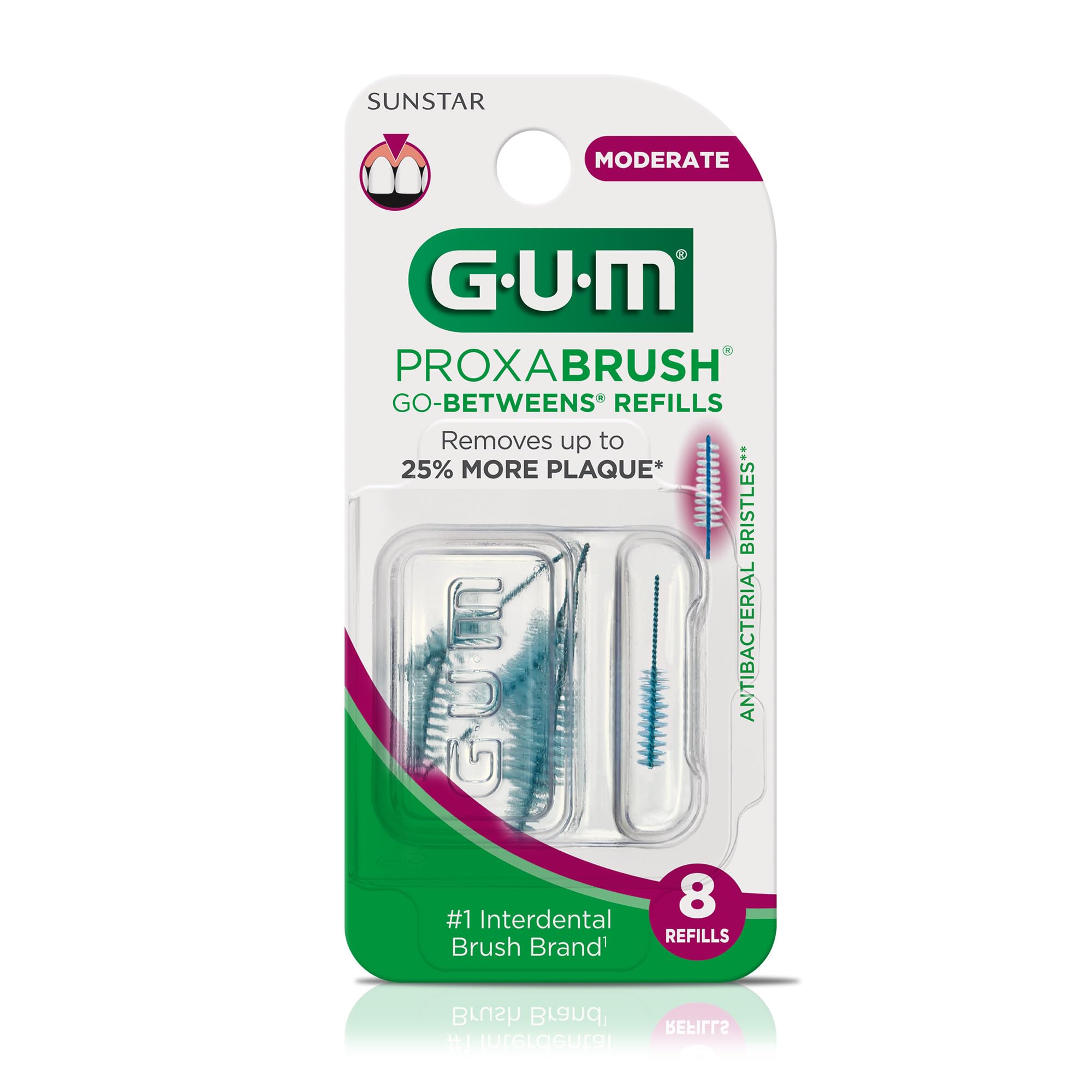 GUM Proxabrush uso en baño en rutina diaria facilita higiene rápida