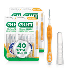 GUM Proxabrush frontal del envase mostrando cantidad y formato, ideal para viaje