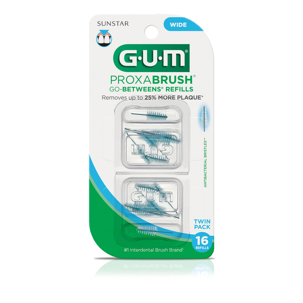 GUM Proxabrush en estuche de viaje compacto para higiene fuera
