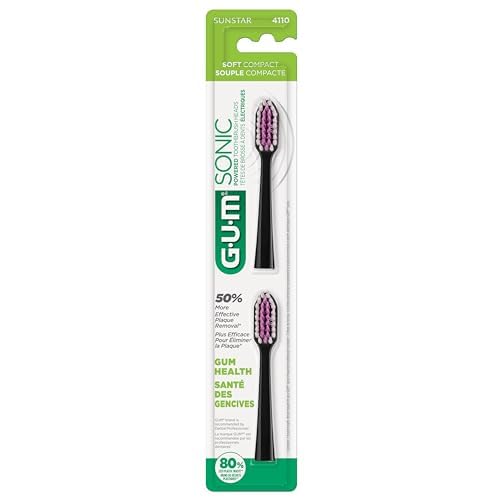 GUM recambio con tapa de viaje en un neceser, práctico para higiene en tránsito
