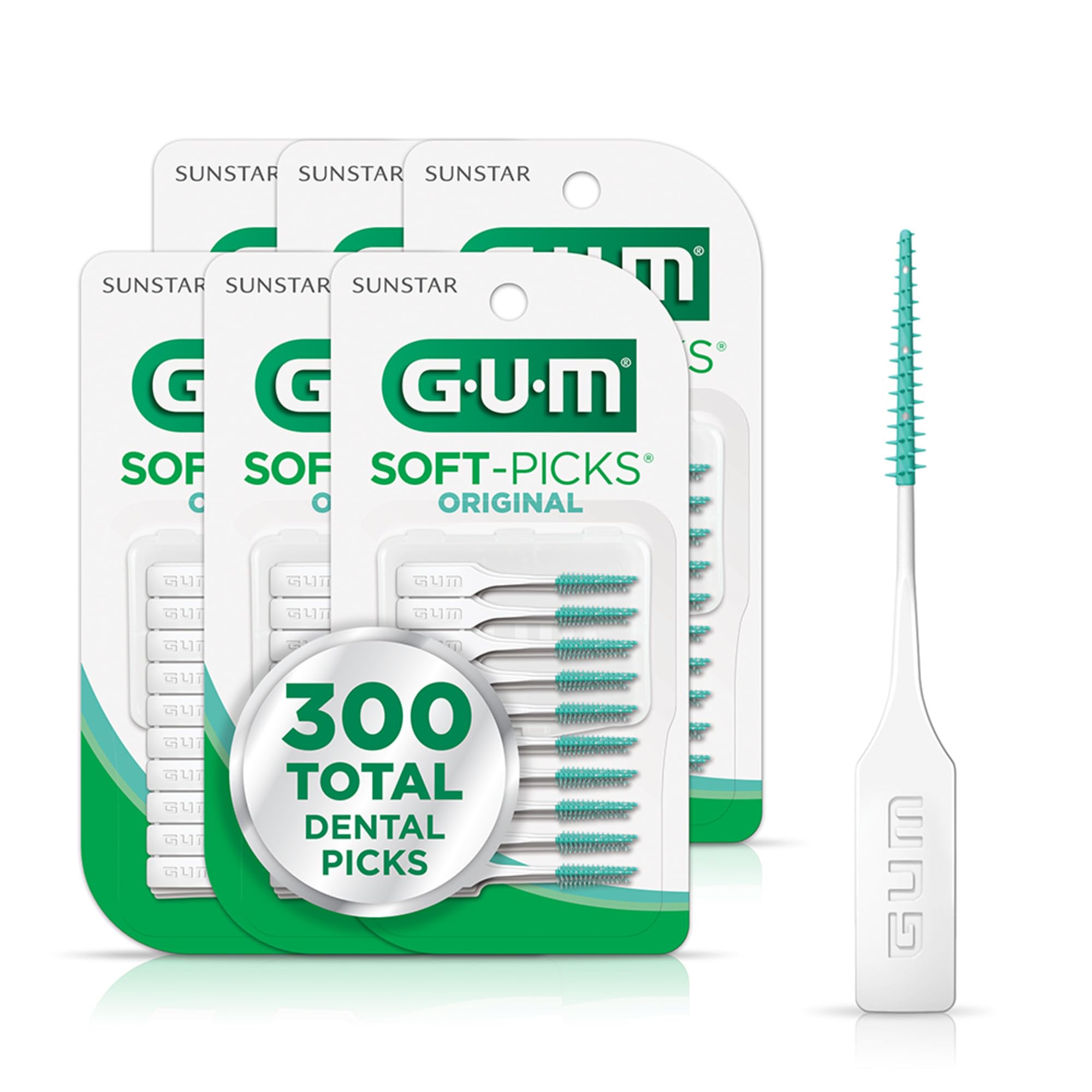GUM envase frontal mostrando 50 unidades y portabilidad