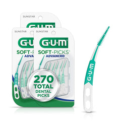 GUM paquete frontal de Soft‑Picks Advanced, limpieza interdental portátil