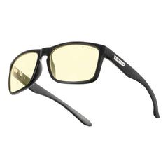 Gunnar Intercept Onyx vista frontal con montura negra, mejora concentración