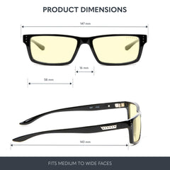 GUNNAR Riot Amber primer plano de la lente mostrando color ámbar y claridad