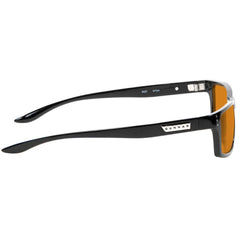 Gunnar Riot Onyx en uso en escritorio mejorando comodidad visual mientras juegas