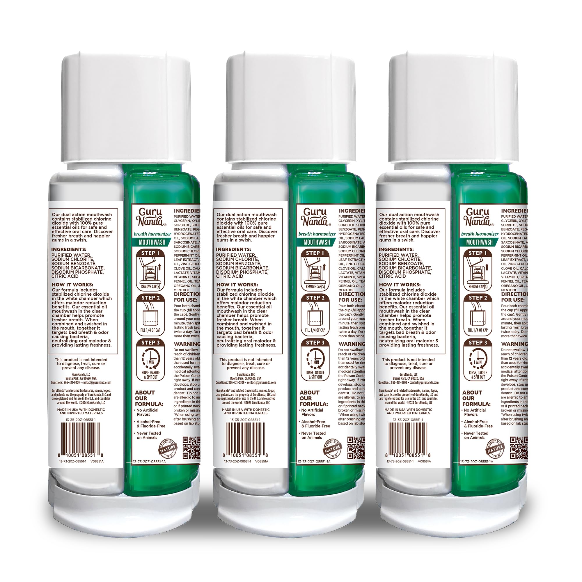 GuruNanda producto en ambiente wild mint sugiriendo aroma refrescante