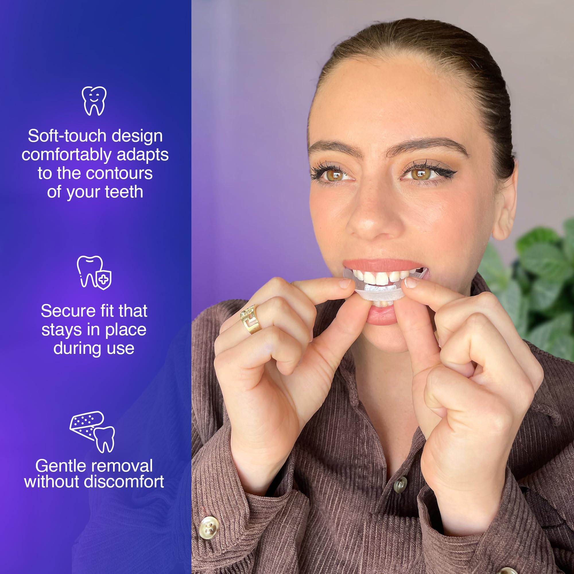 GuruNanda bandeja en uso inferior, contacto uniforme con dientes