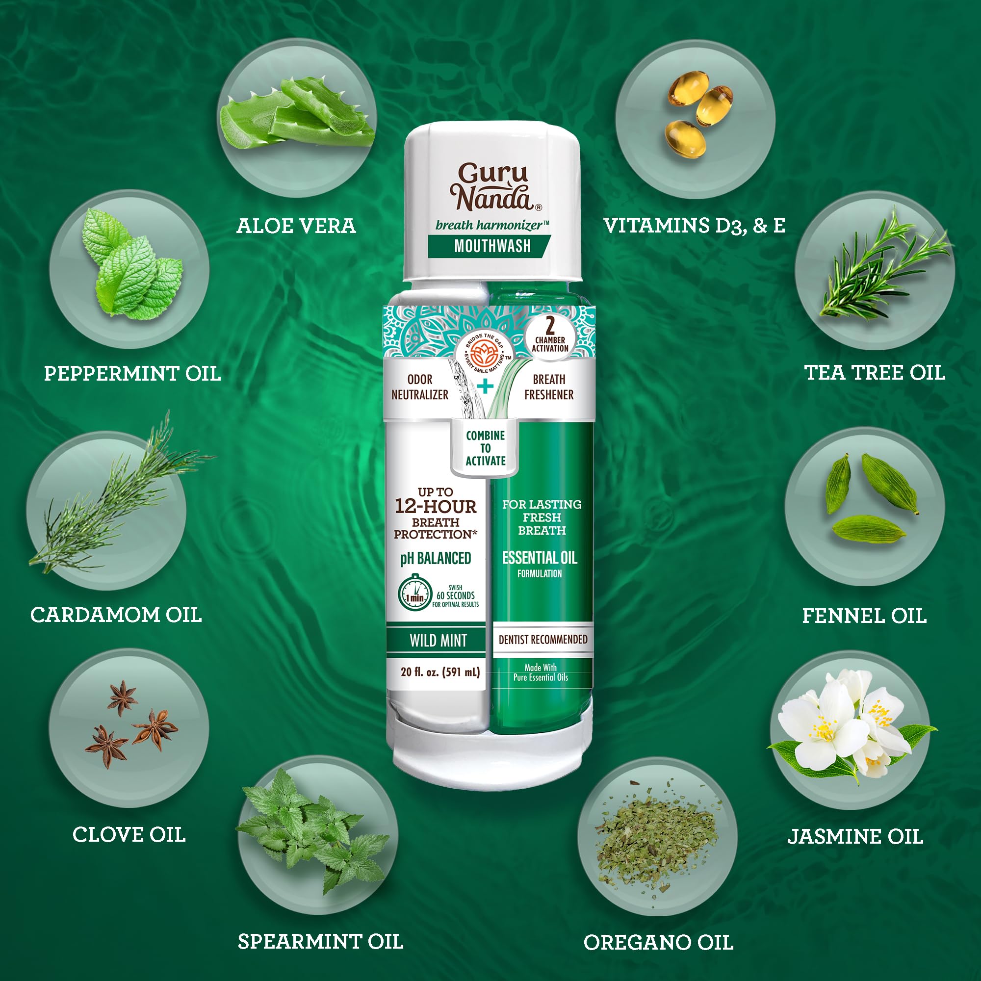 GuruNanda detalle de la doble cámara que mantiene ingredientes separados
