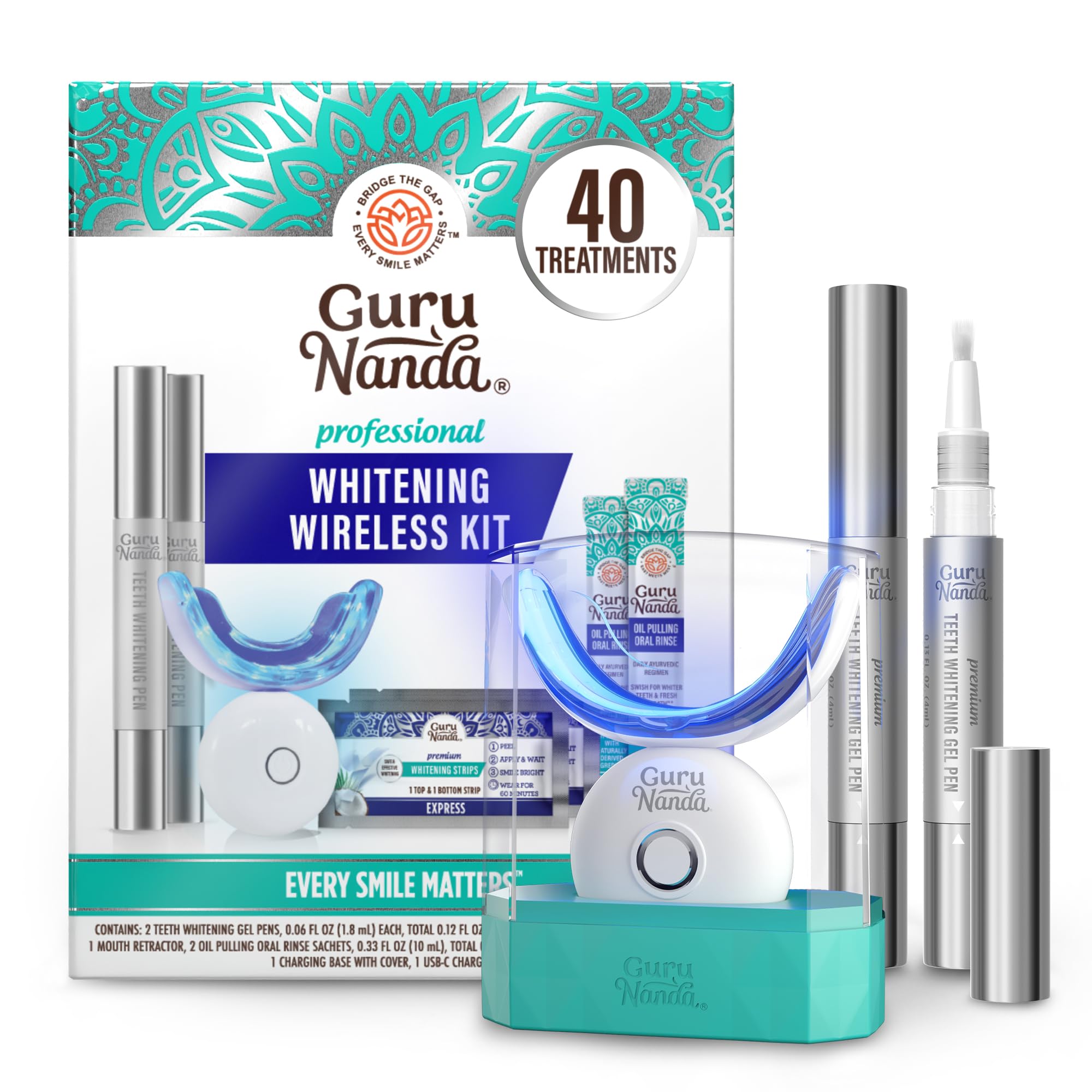 GuruNanda frontal del kit mostrando componentes y beneficio conveniencia
