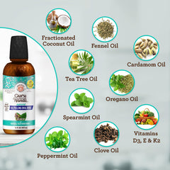 GuruNanda textura del aceite MCT brillante y suave para enjuague