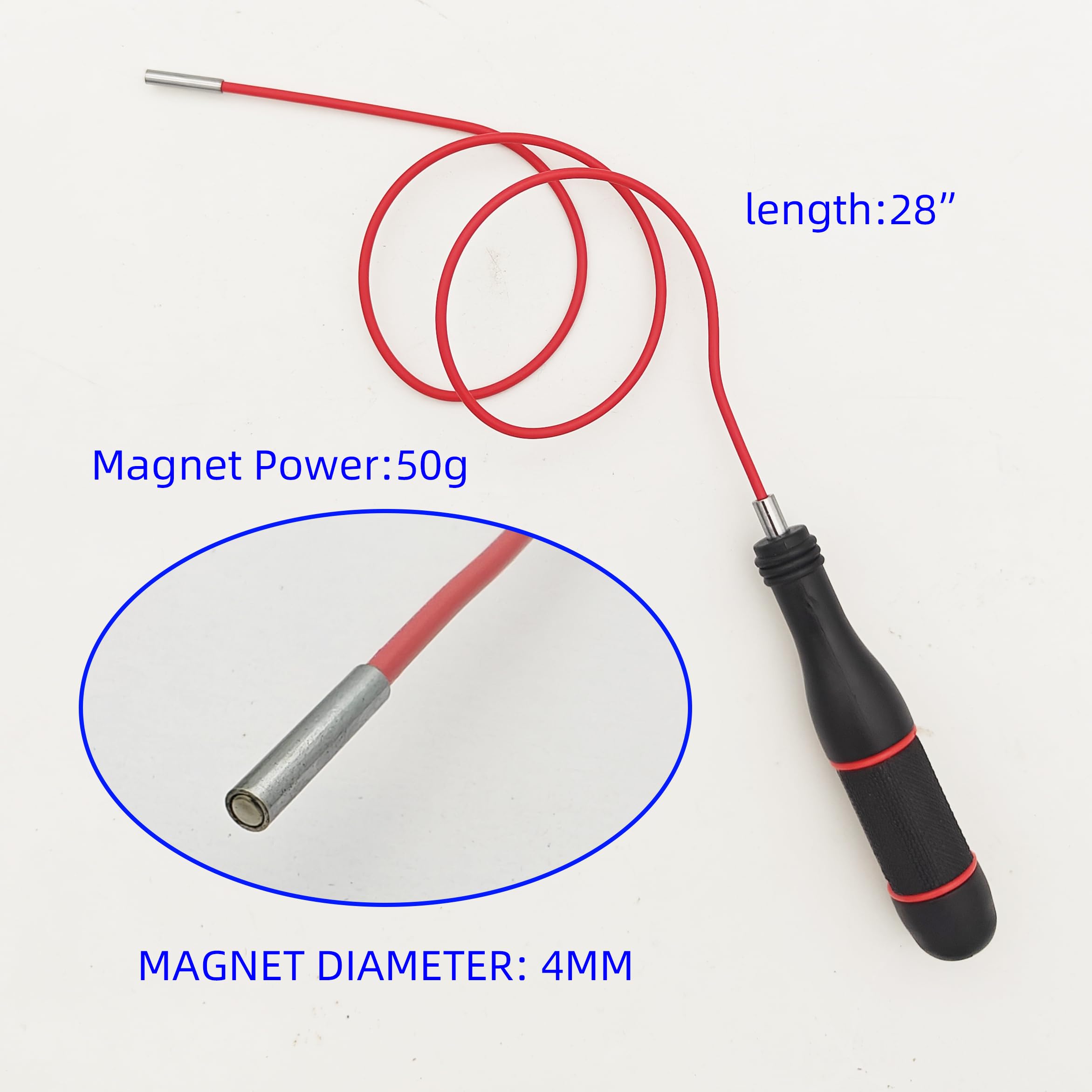 guti-more primer plano de la cabeza magnética 6.5 mm mostrando fuerza para tuercas