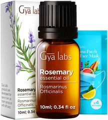 Gya Labs botella frontal de aceite de romero, envase compacto y práctico