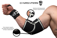 Gymreapers primer plano de la textura de neopreno que mejora la retención de calor